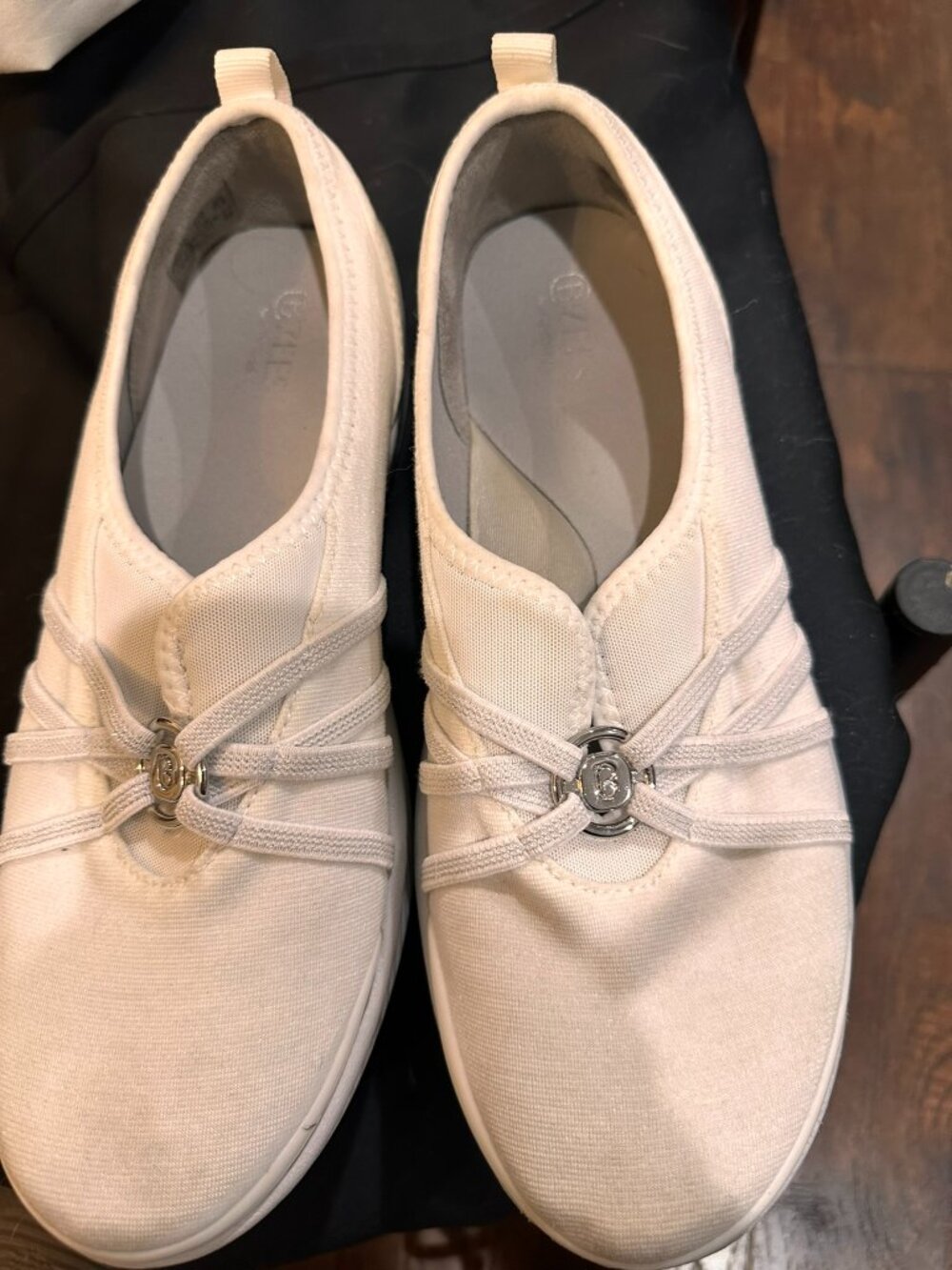 Life Stride Zees Slip-on White Deck Shoes 9.5W